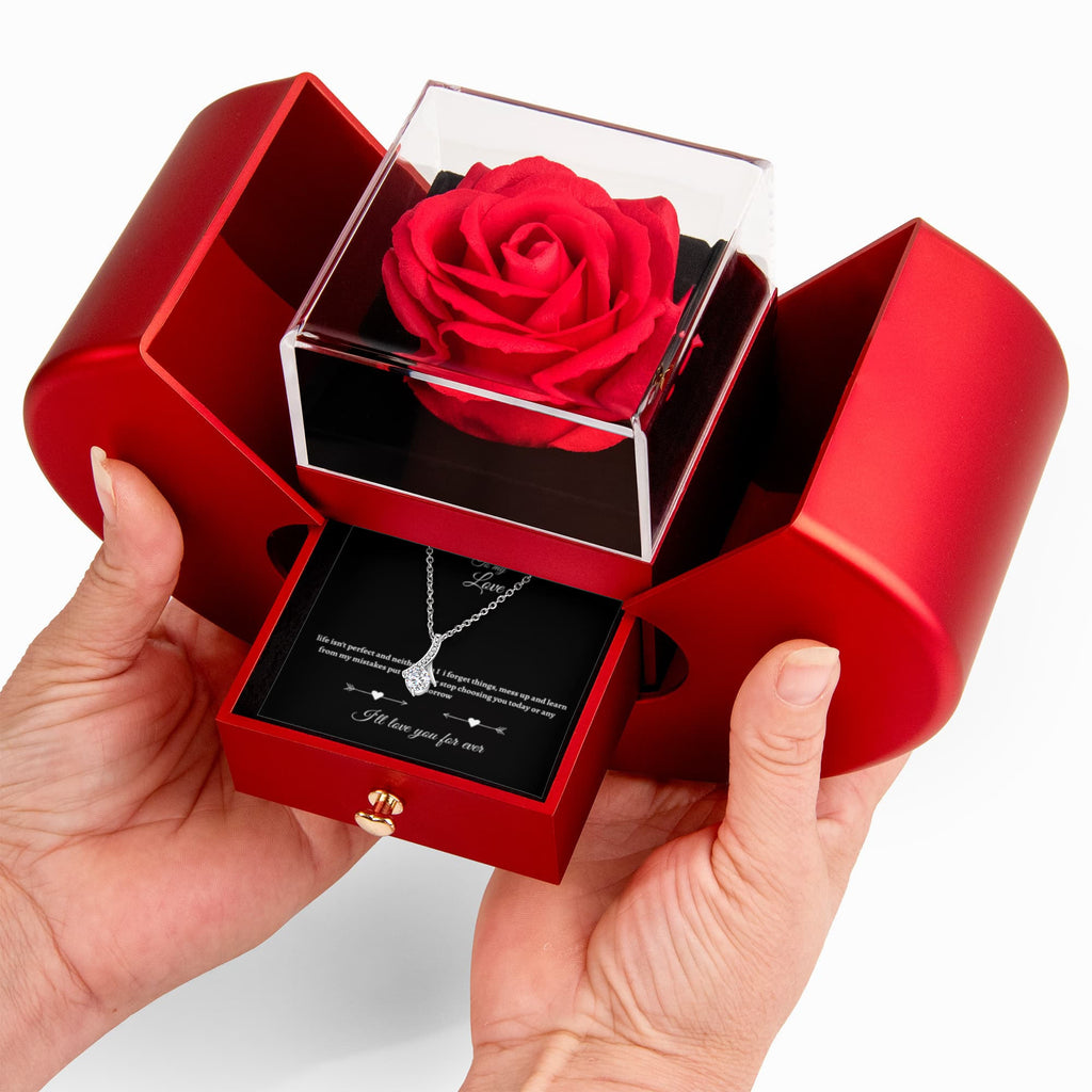 Alluring Love Necklace Black Message Card