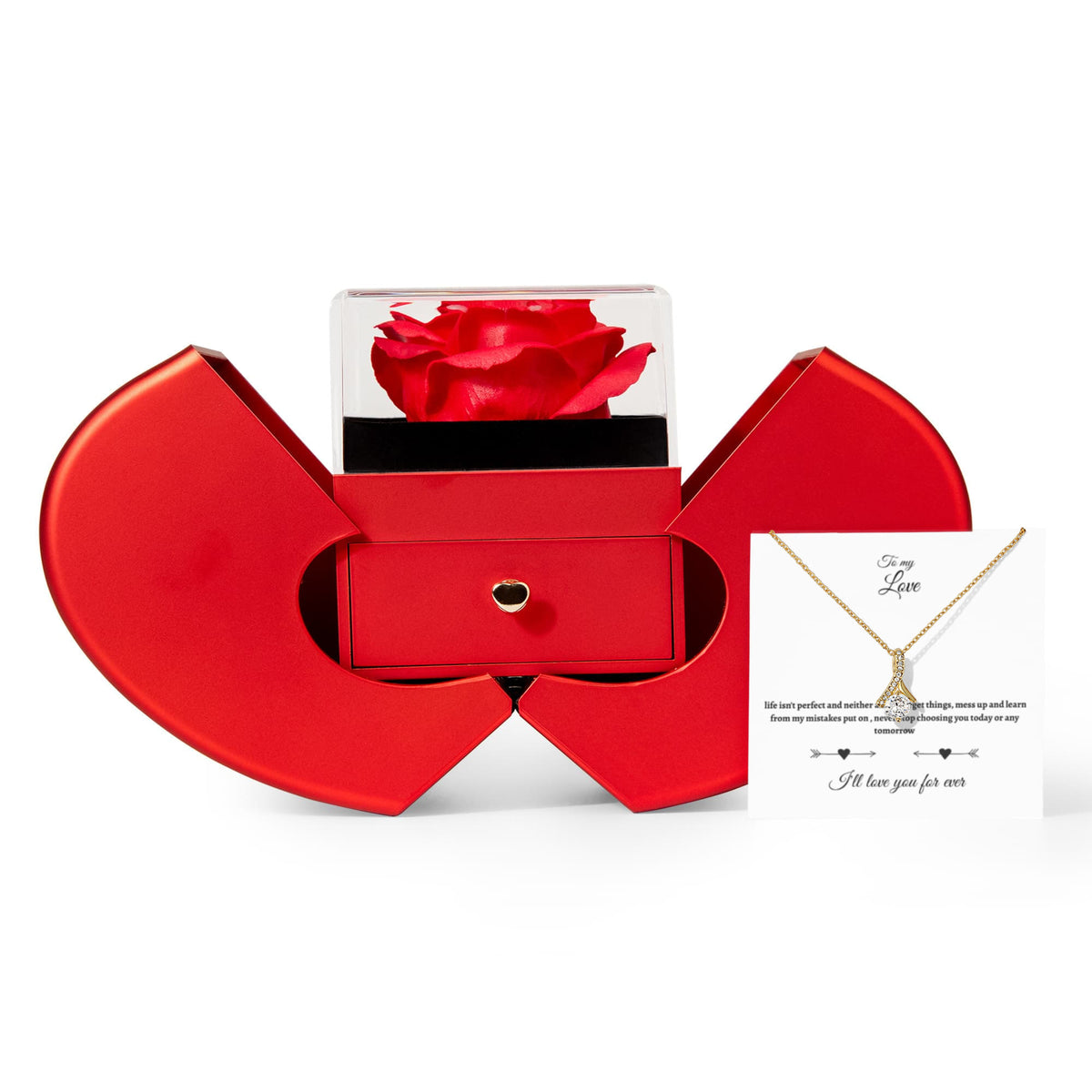 Alluring Love Necklace White Message Card